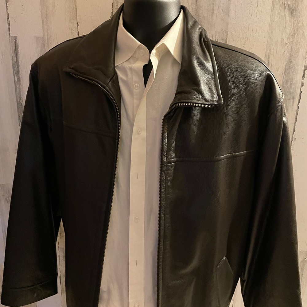 Le Collezioni Structure Leather Jacket - image 7